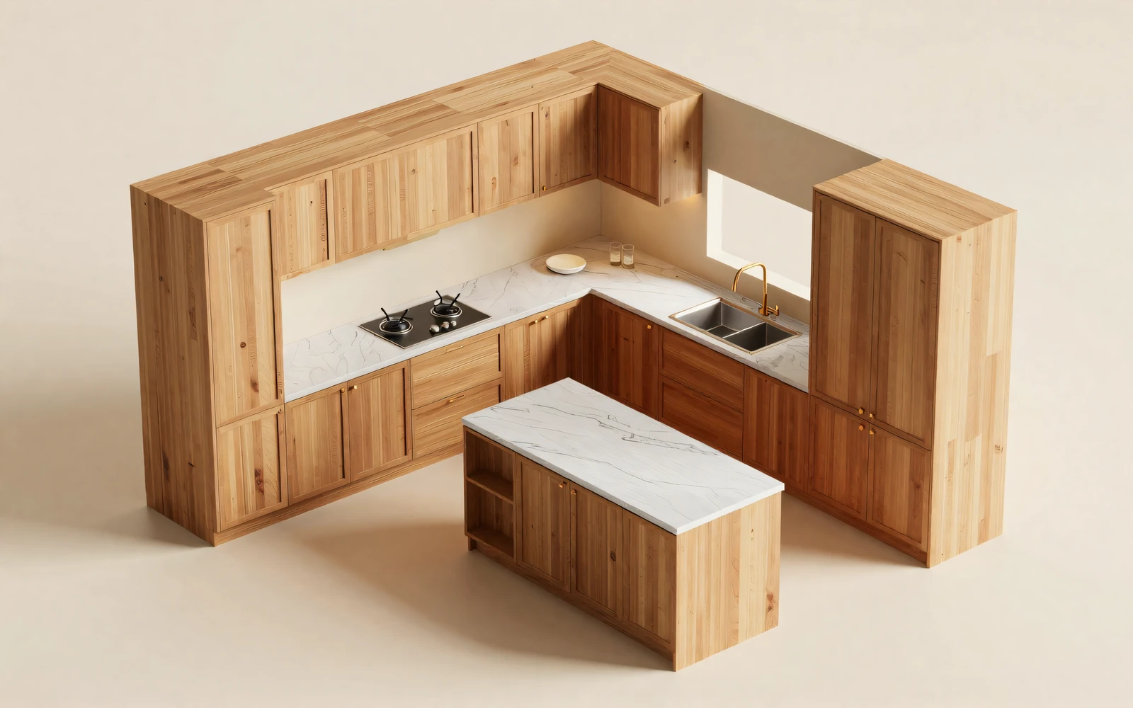3D layout drawing